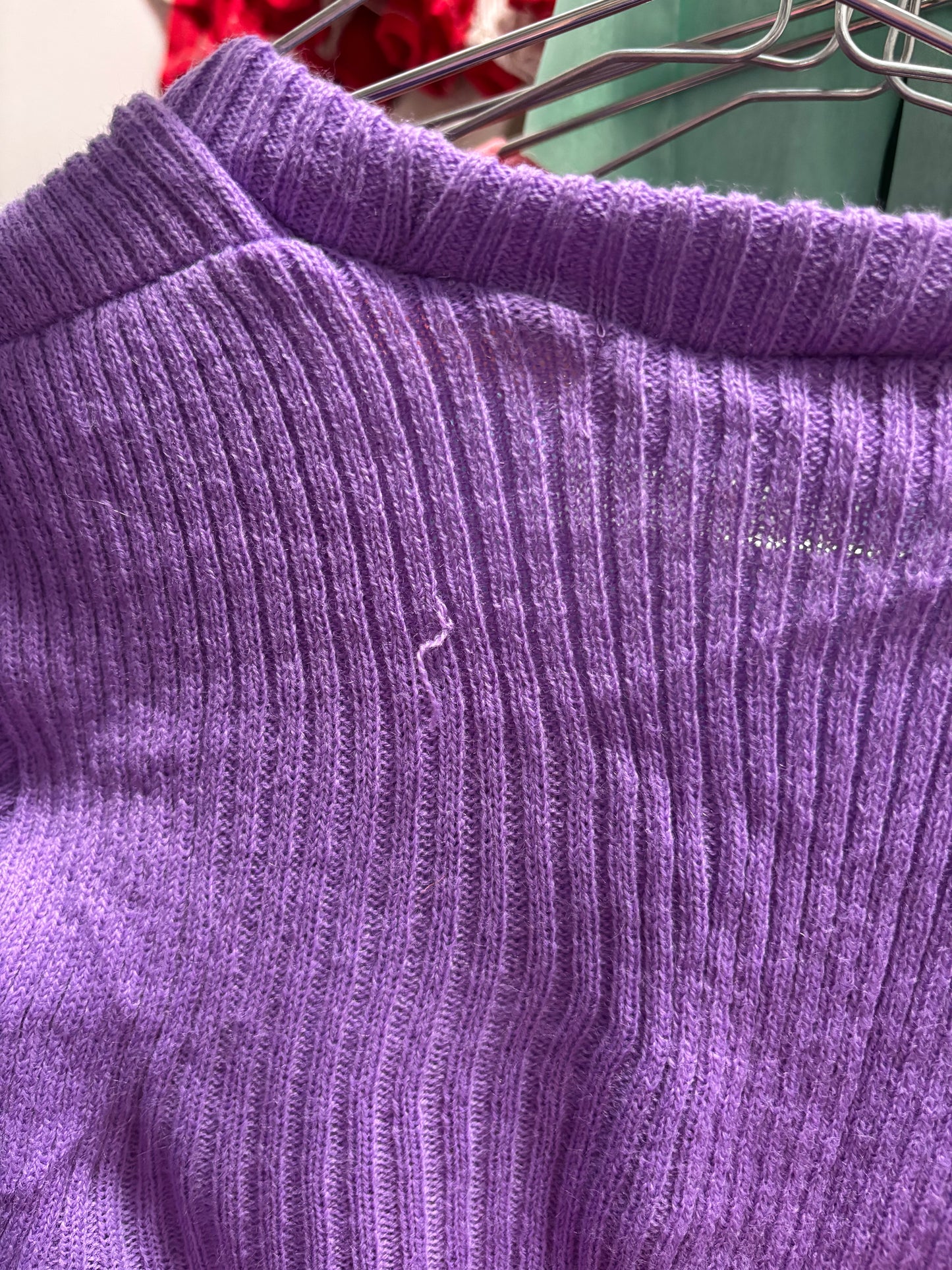 Vintage 70s Purple Knit Top