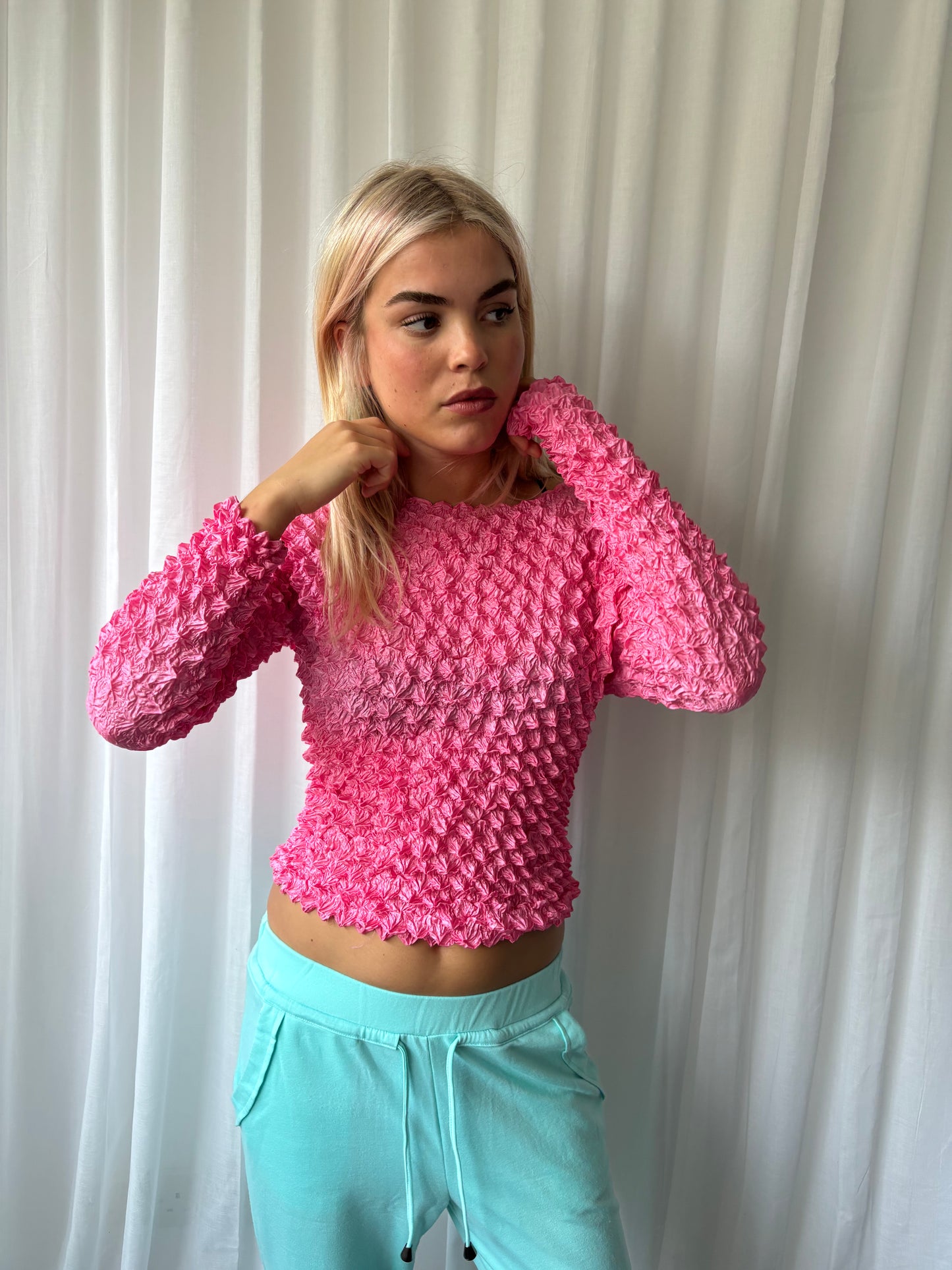 Vintage 80s Pink Top