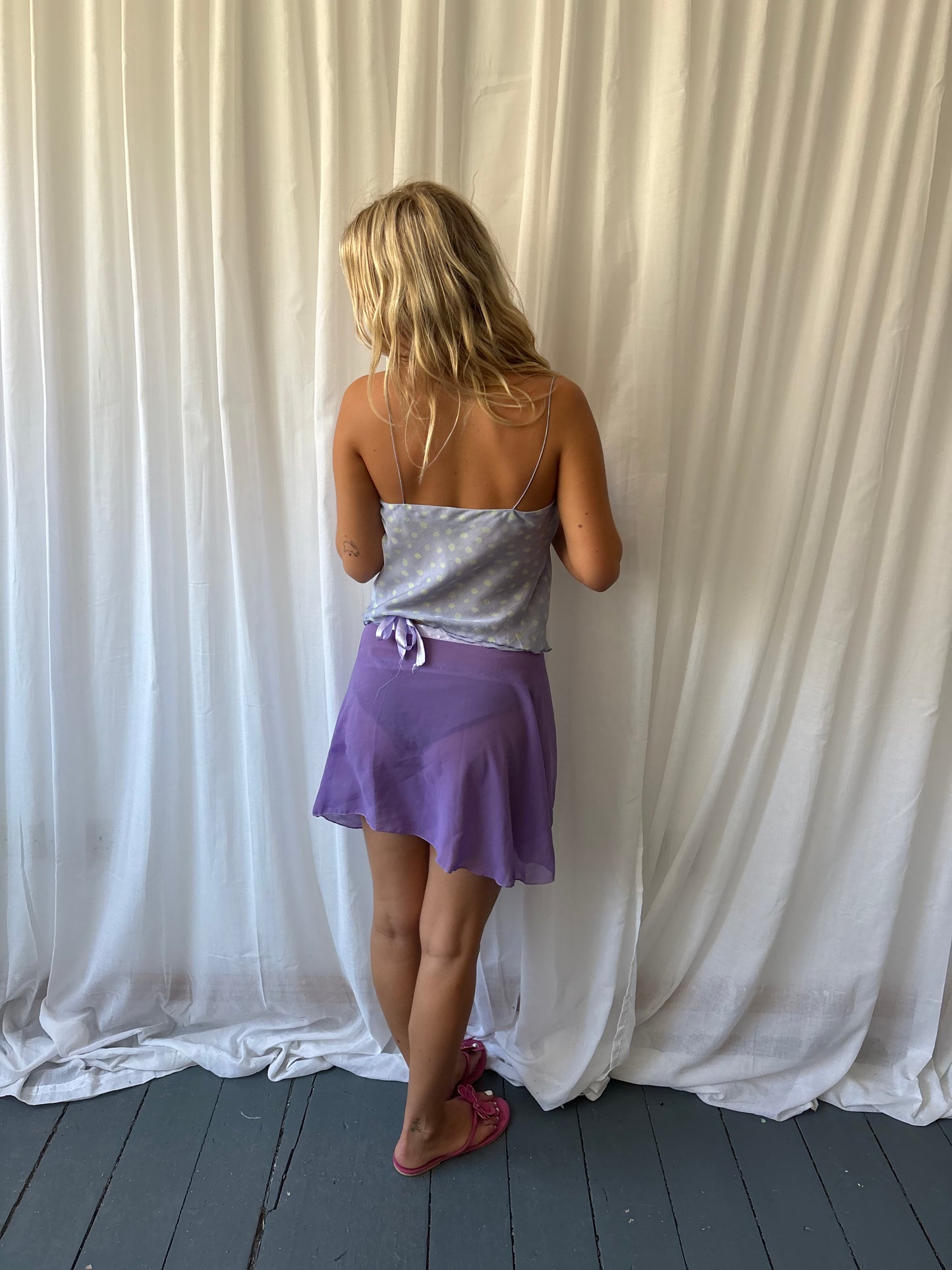 Frank Usher Lilac Polka Dot Cami