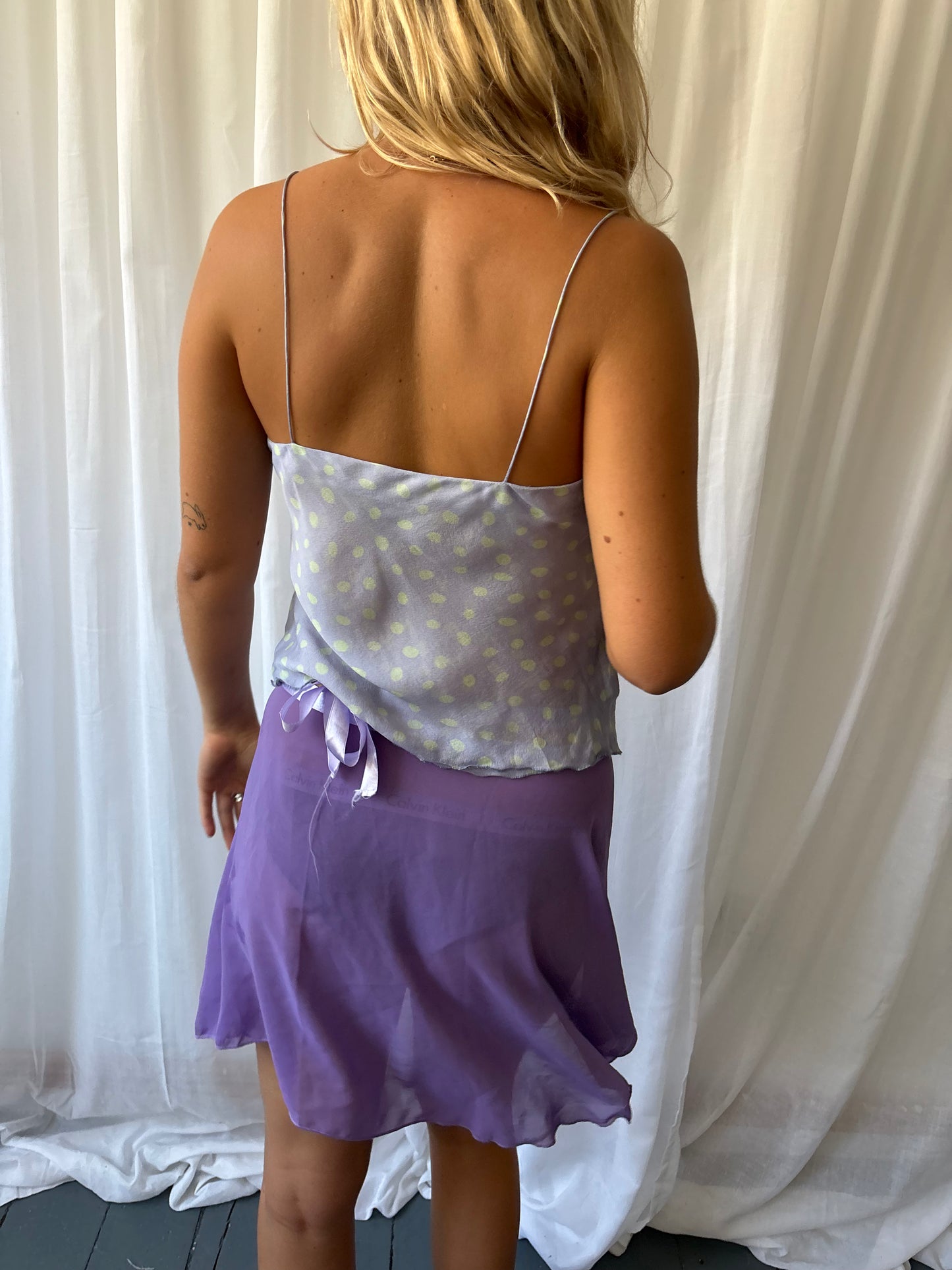 Purple Sheer Ballet Skirt