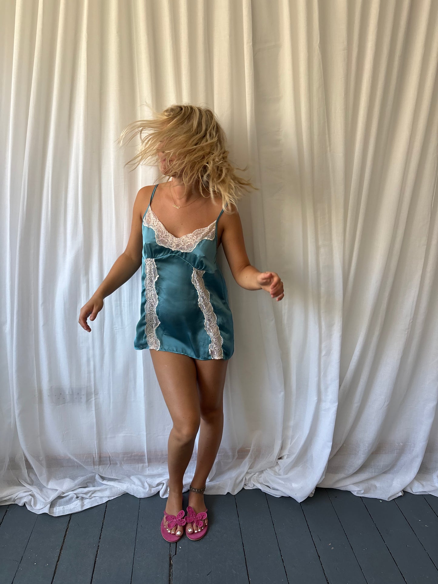 Vintage Blue Lace Cami