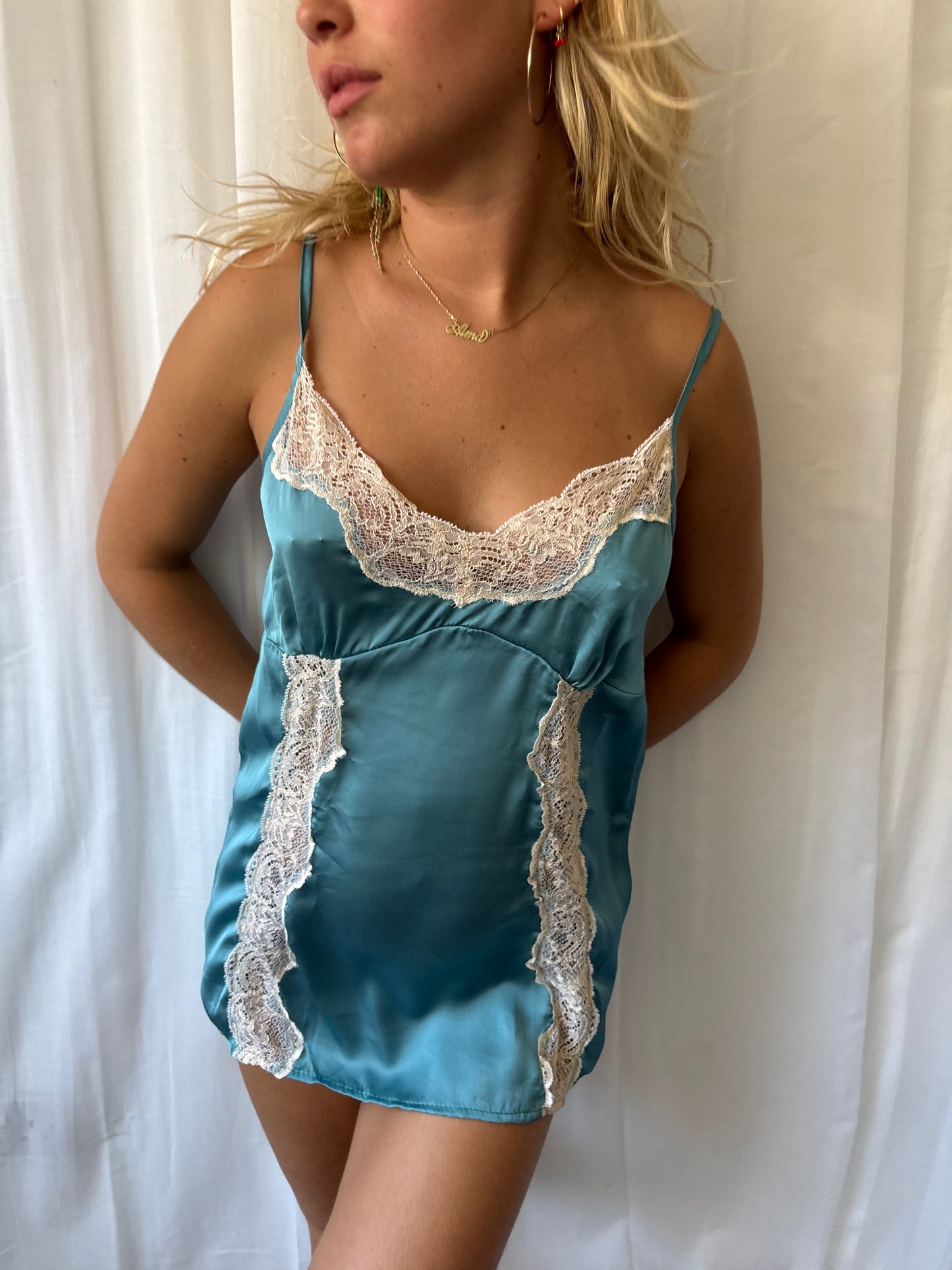 Vintage Blue Lace Cami