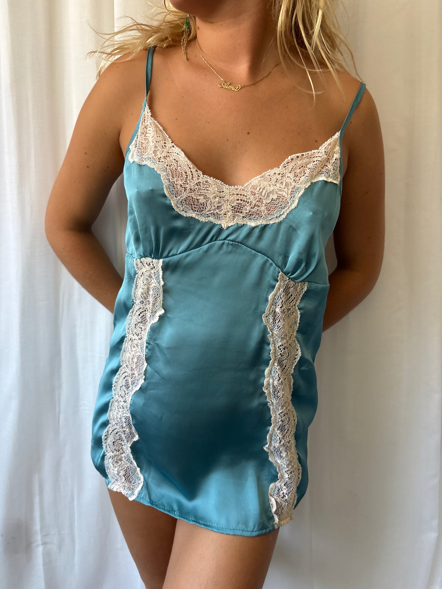 Vintage Blue Lace Cami