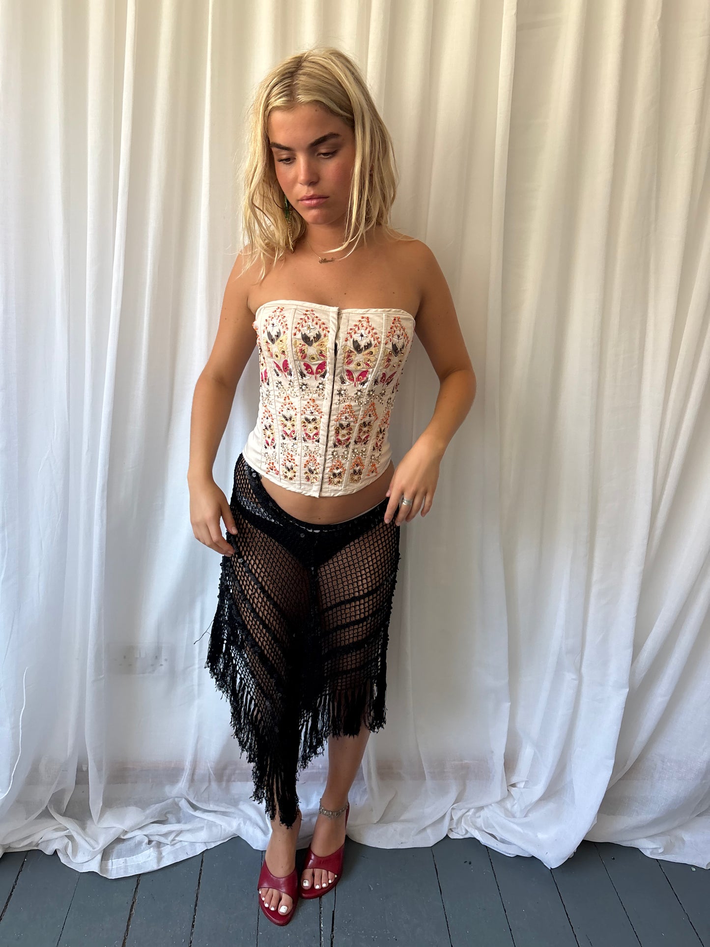 Rise Embroidered Beaded Corset