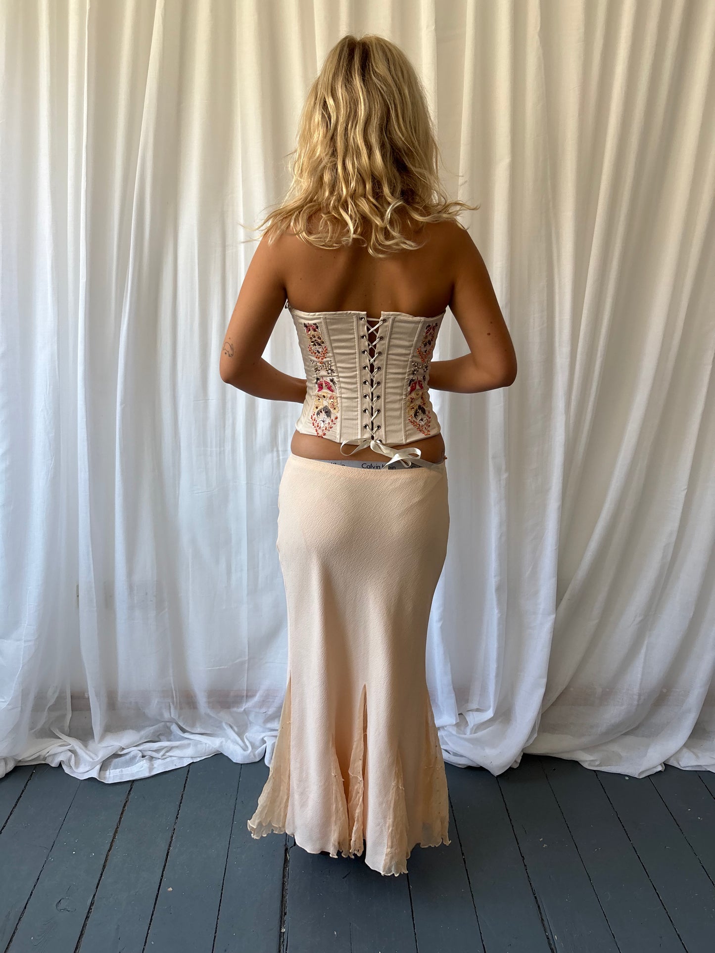 Rise Embroidered Beaded Corset