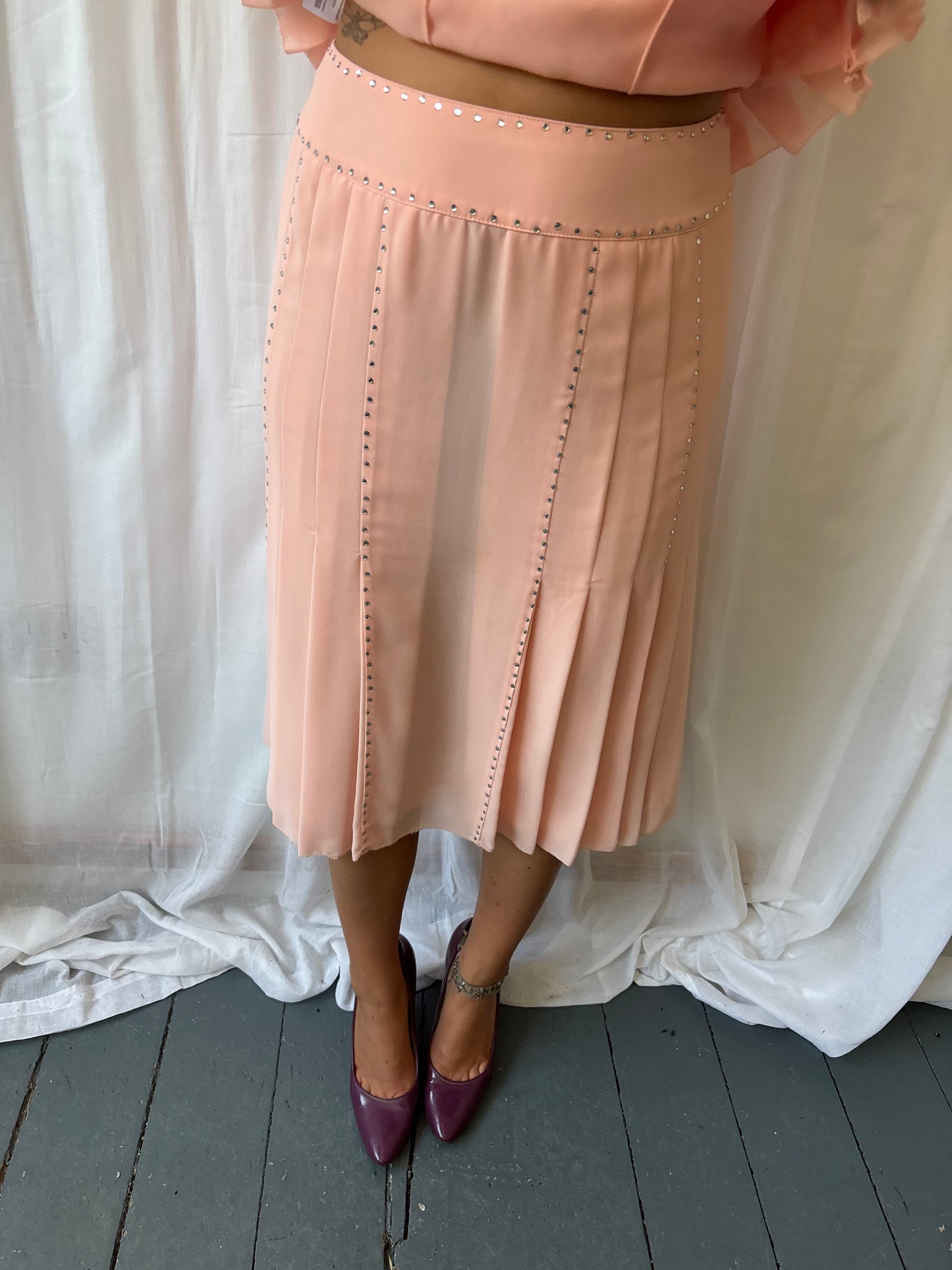 Amanda Wakeley Pink Skirt Set
