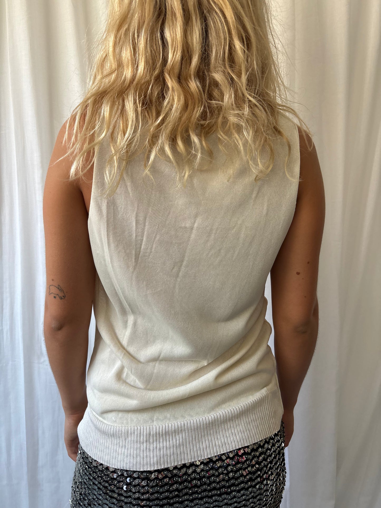 Kenzo Cream Knit Vest