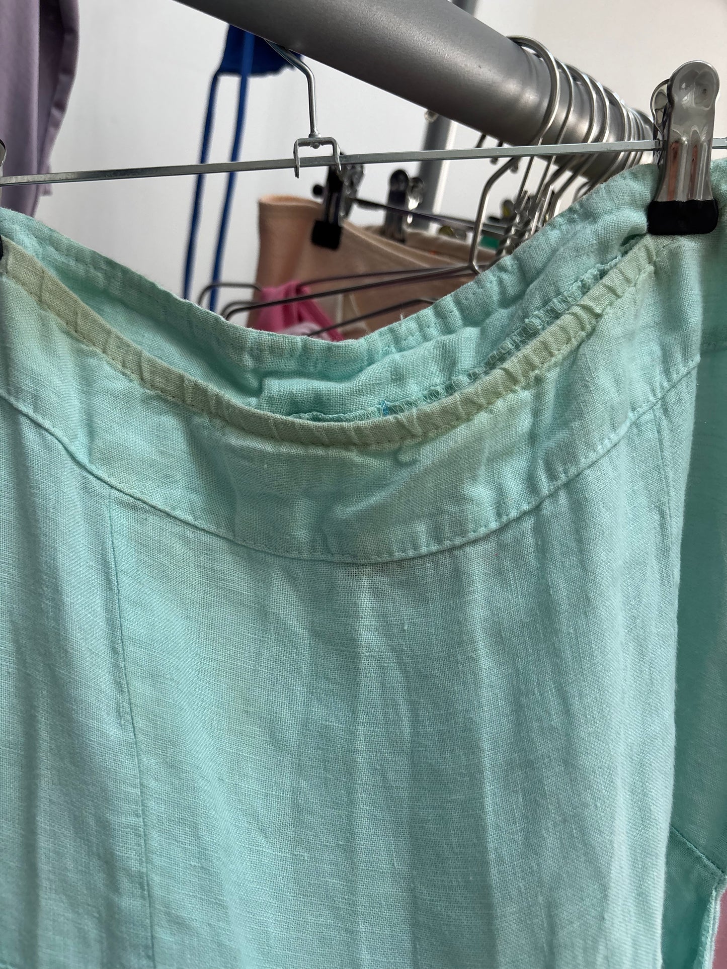 Rinascimento Aqua Linen Dress