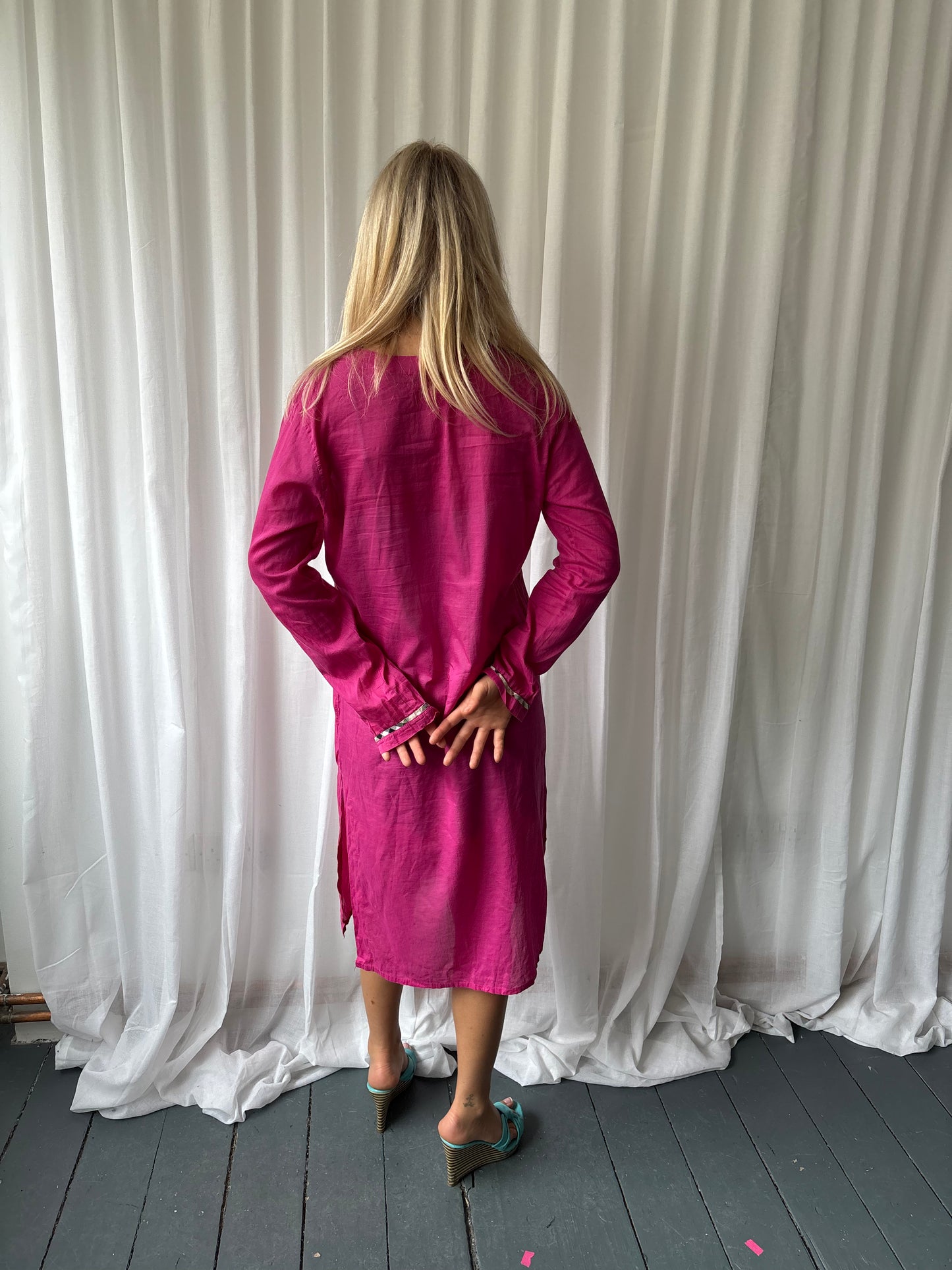 Burberry Dark Pink Kaftan