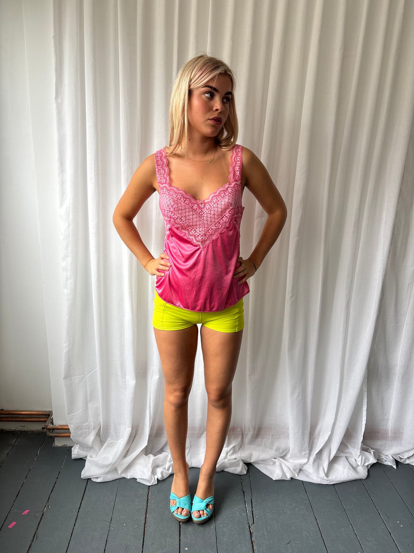 Vintage Pink Lingerie Top
