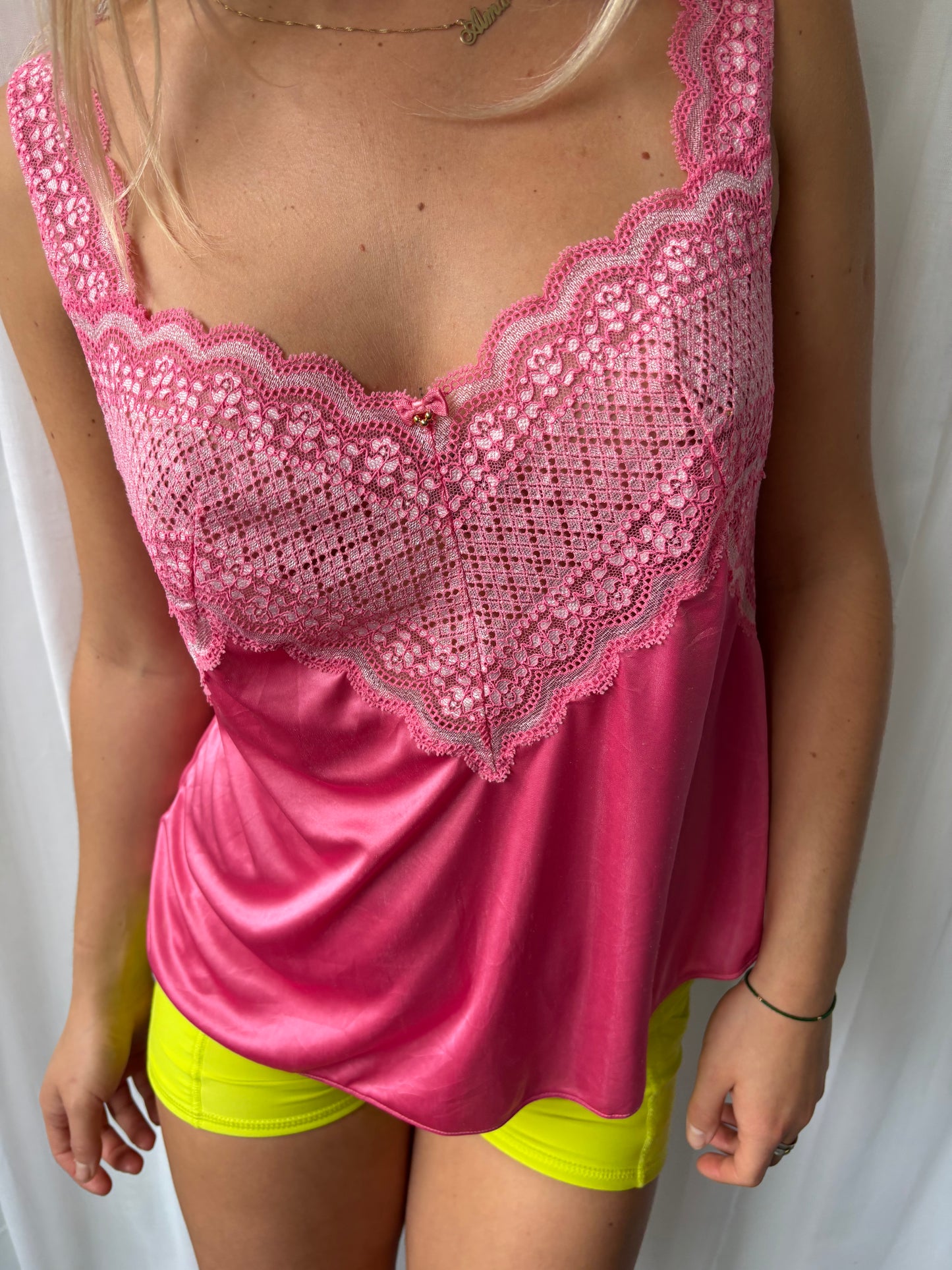 Vintage Pink Lingerie Top