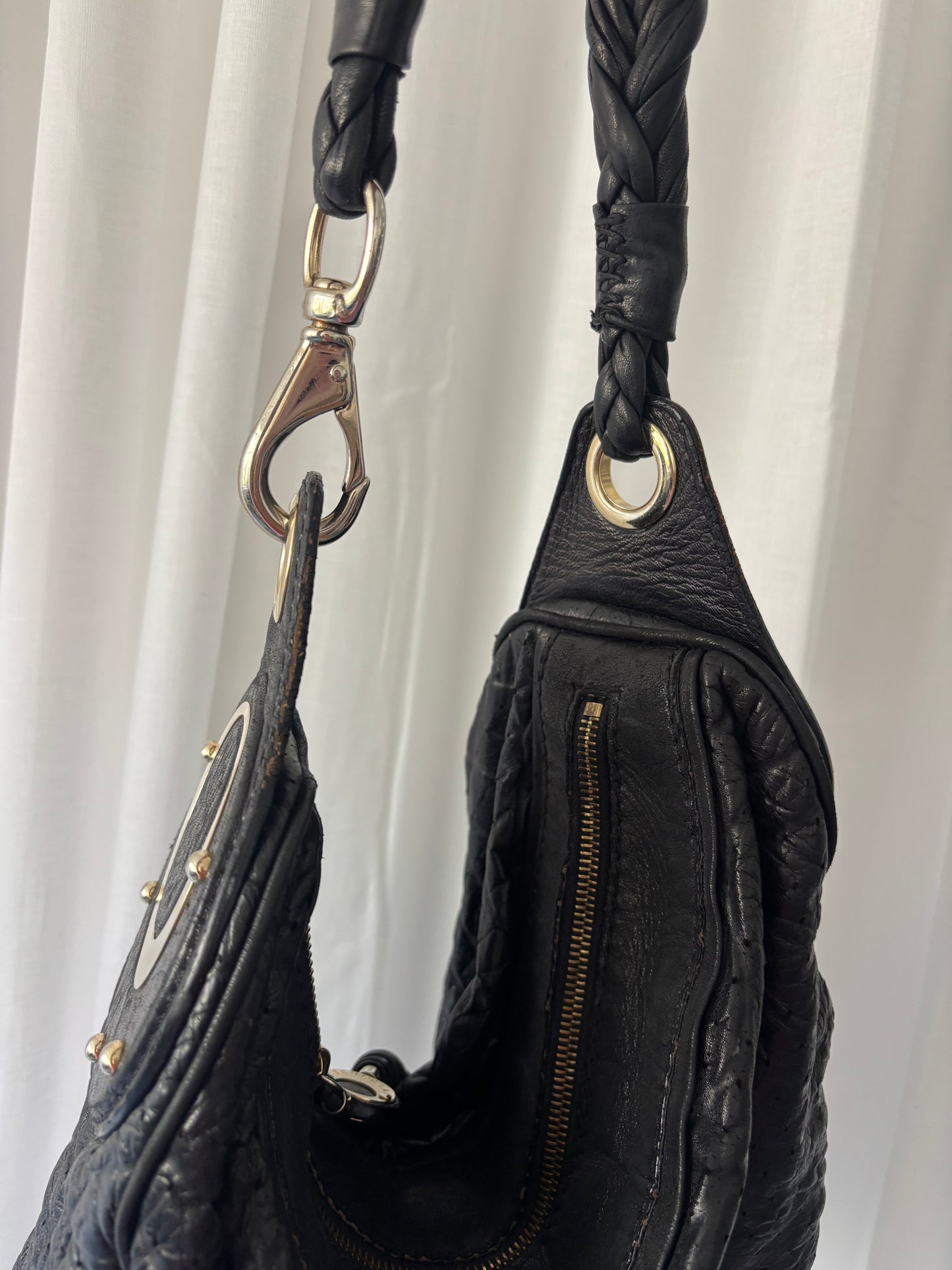 Versace Black Leather Bag