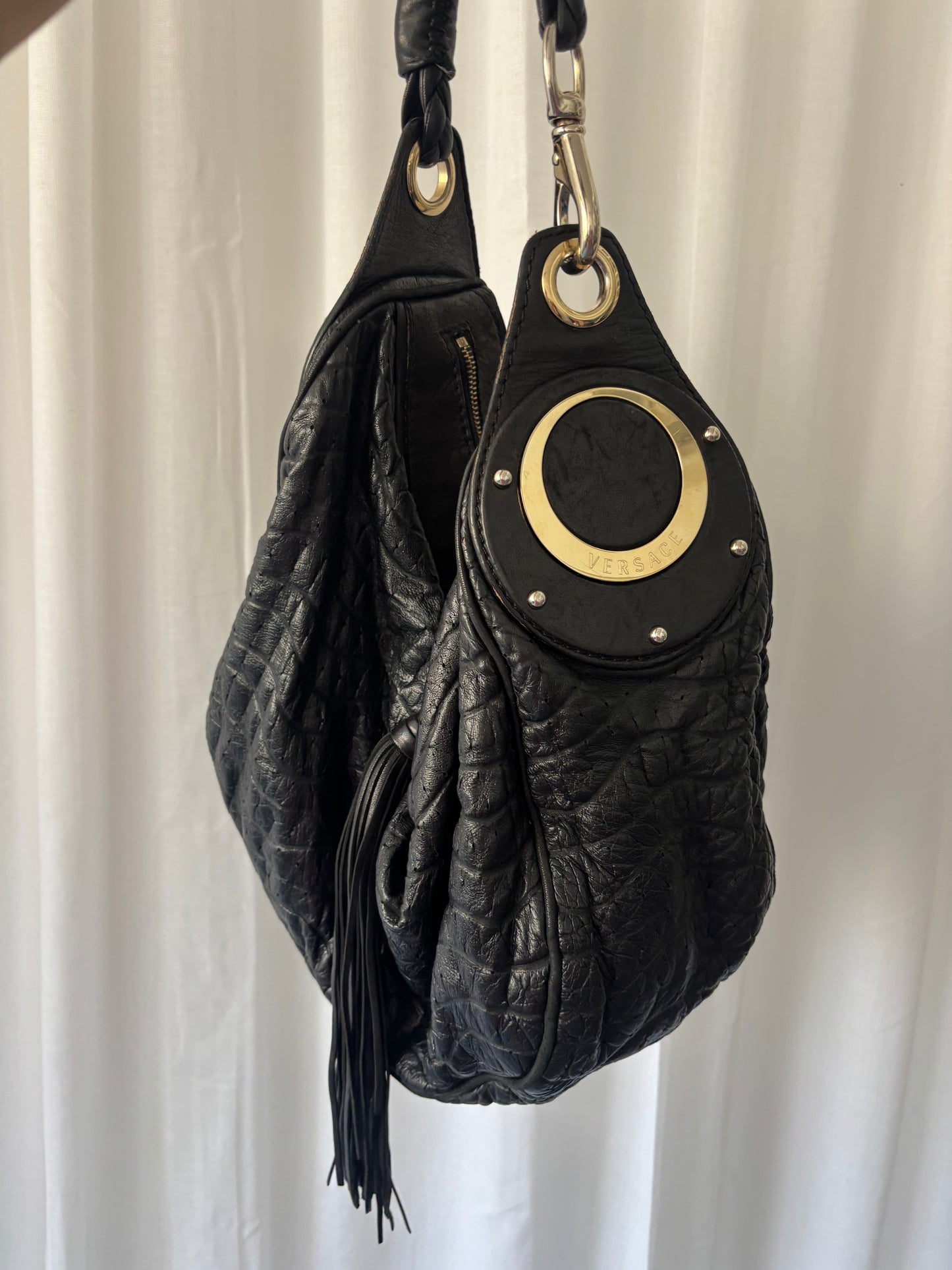 Versace Black Leather Bag