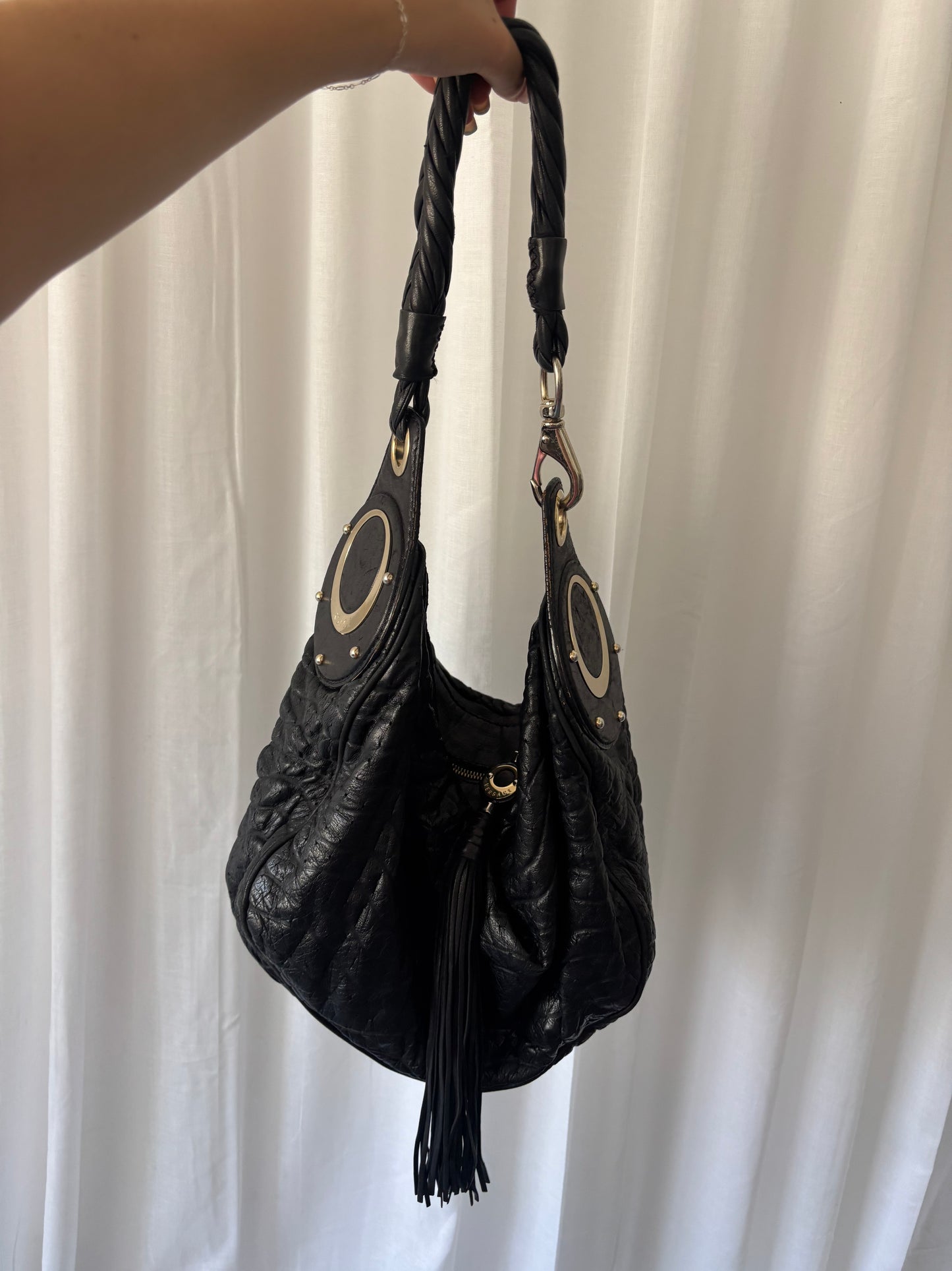 Versace Black Leather Bag