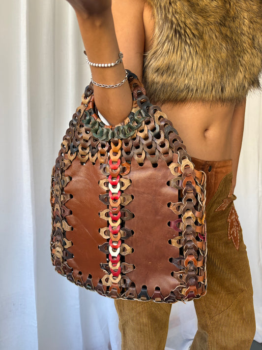 Vintage Tan Leather Bag