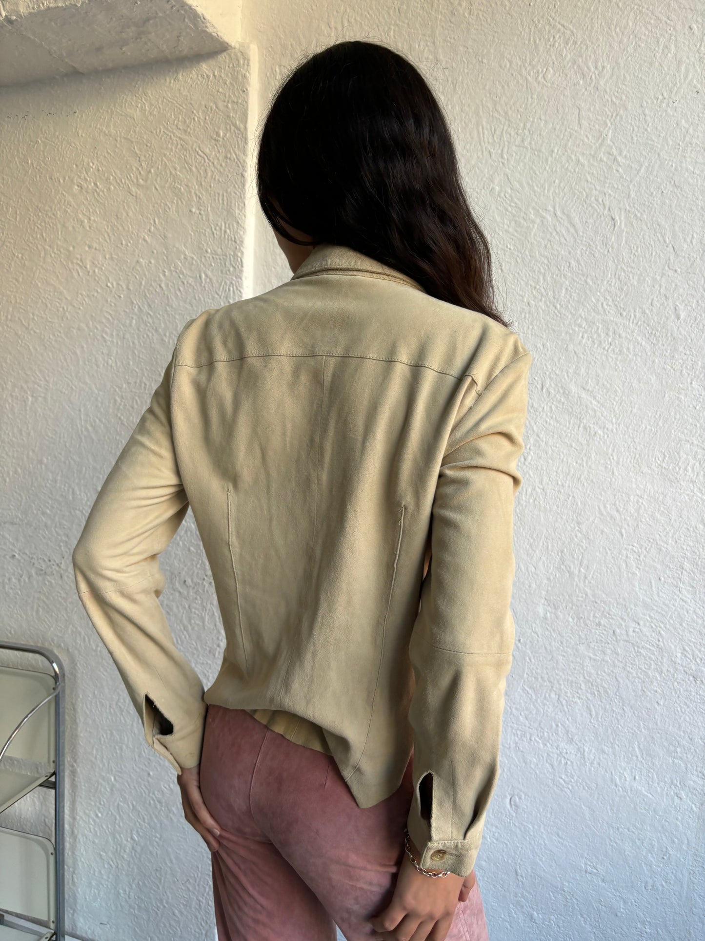 Caractère Beige Suede Shirt