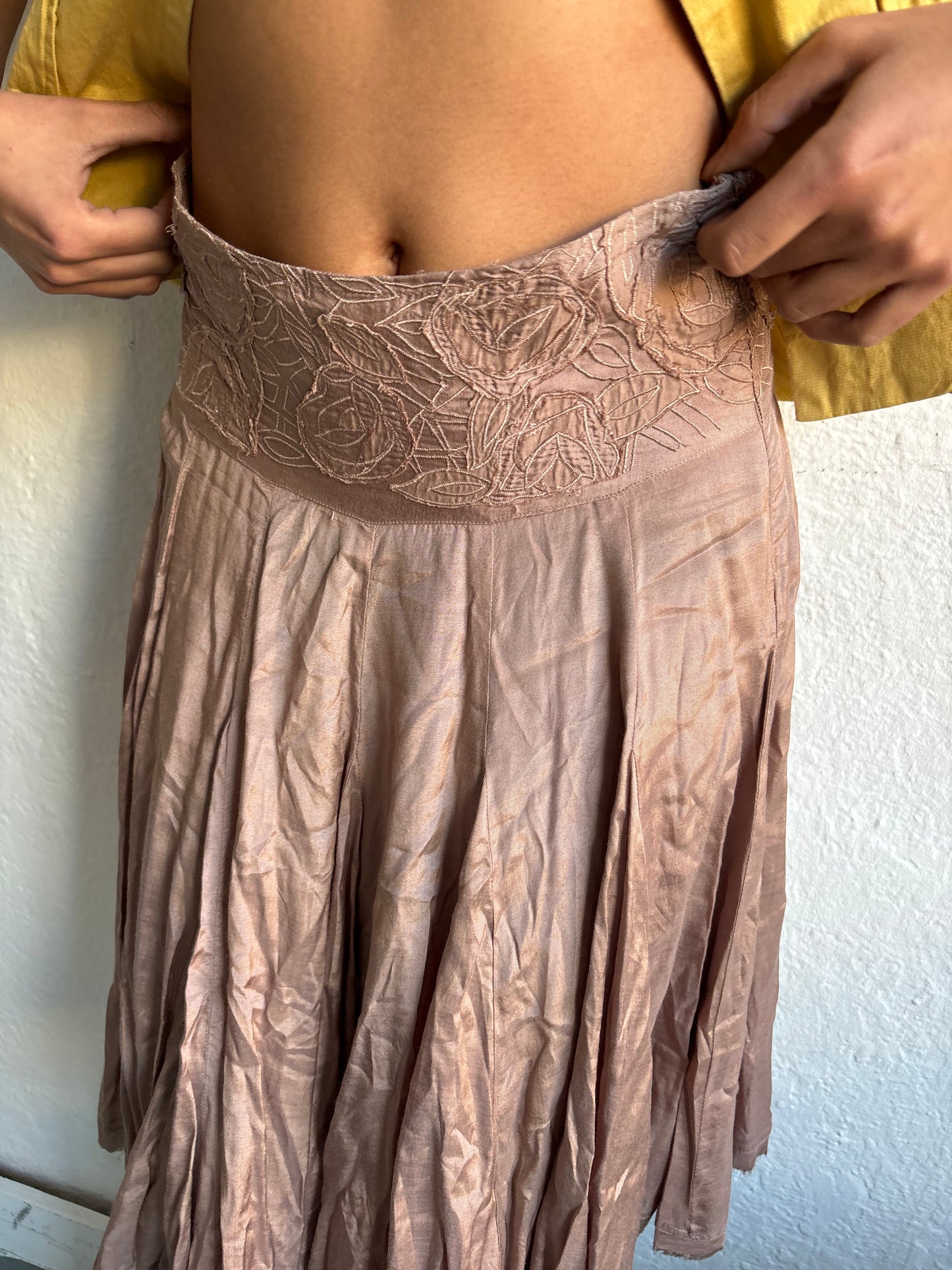 Kookai Nude Midi Skirt