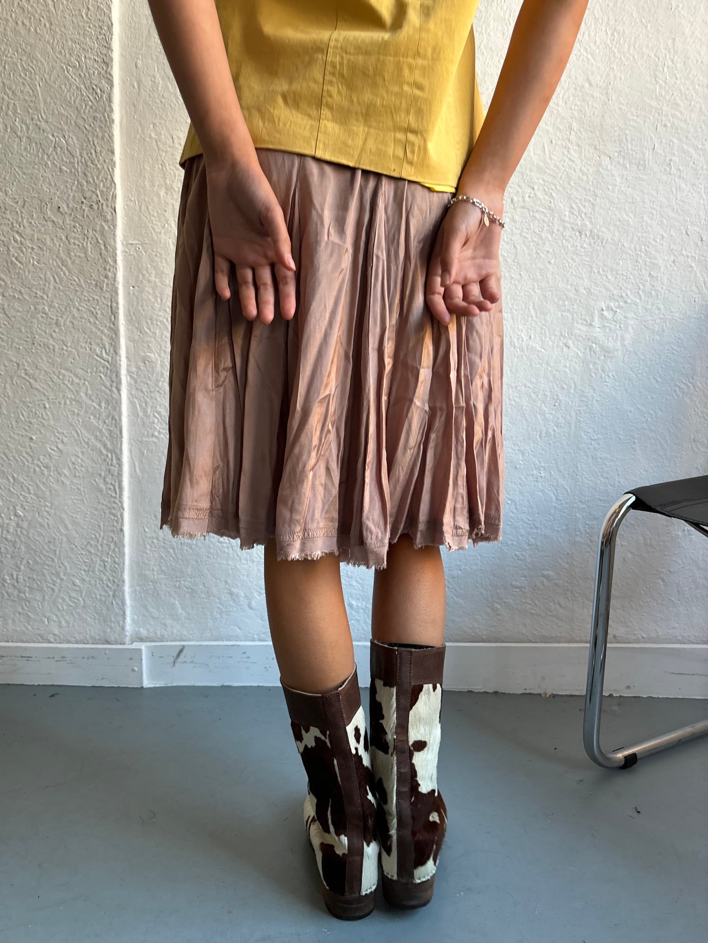 Kookai Nude Midi Skirt