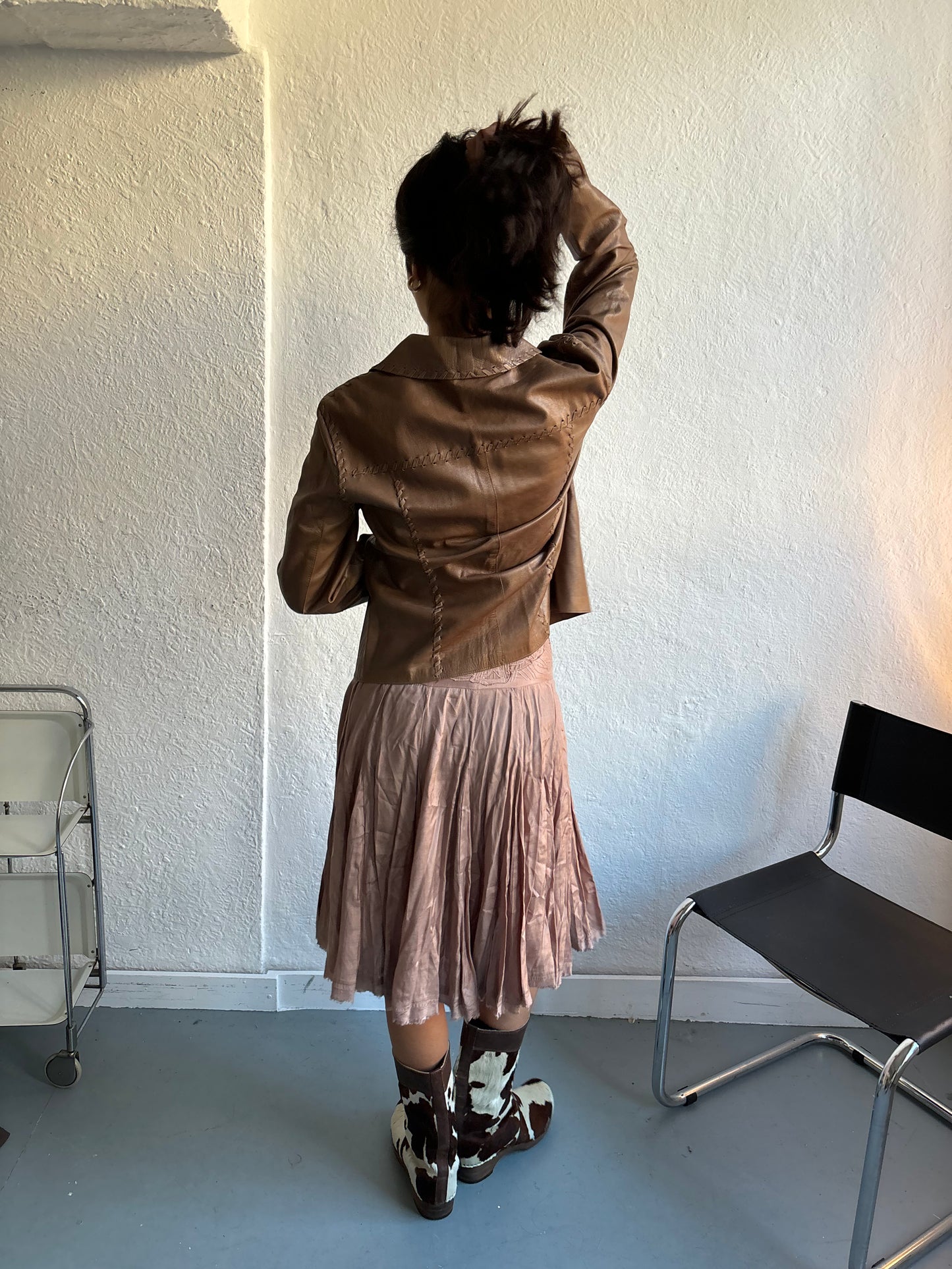 Kookai Nude Midi Skirt