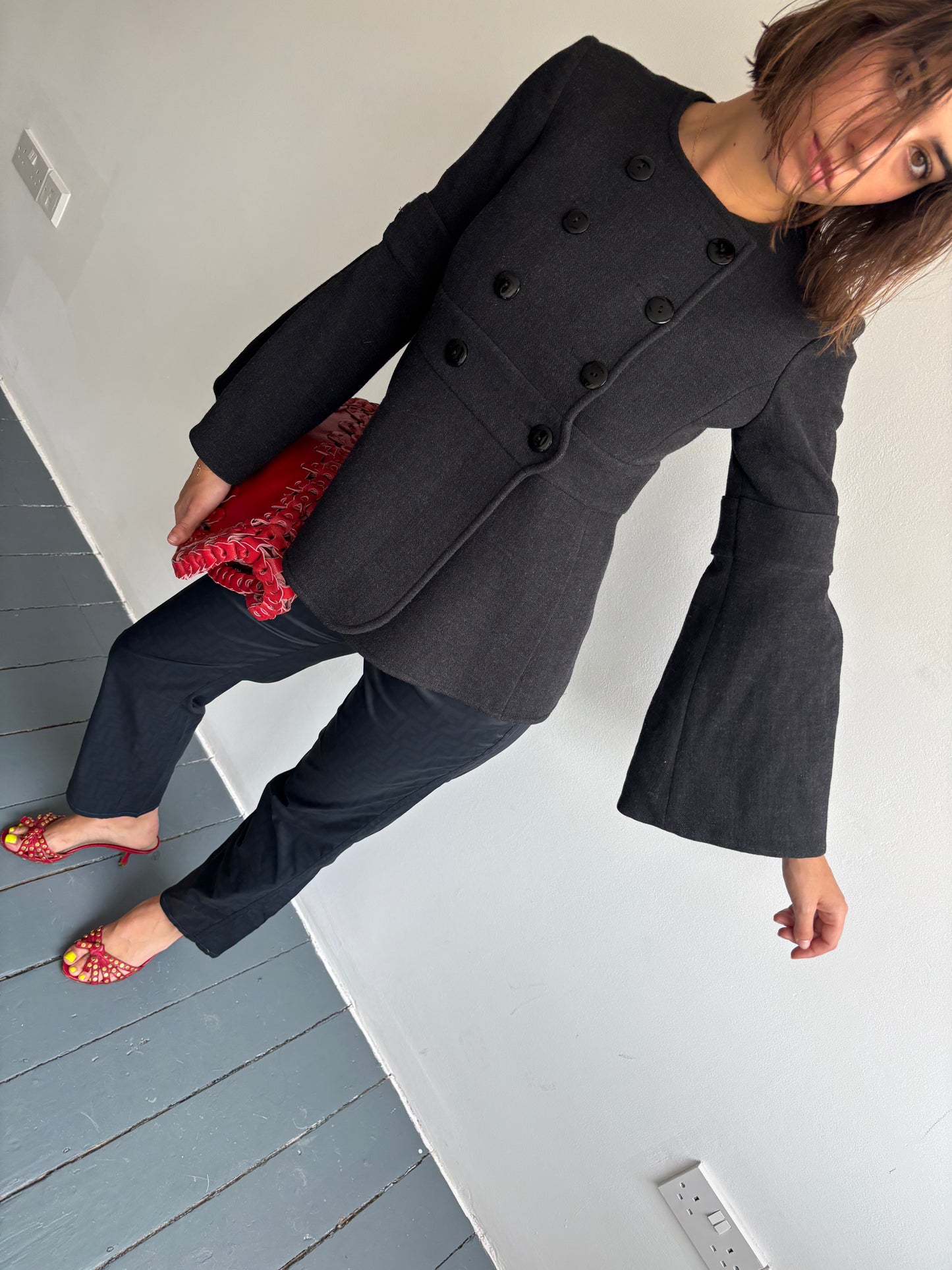Emporio Armani Grey Wool Jacket
