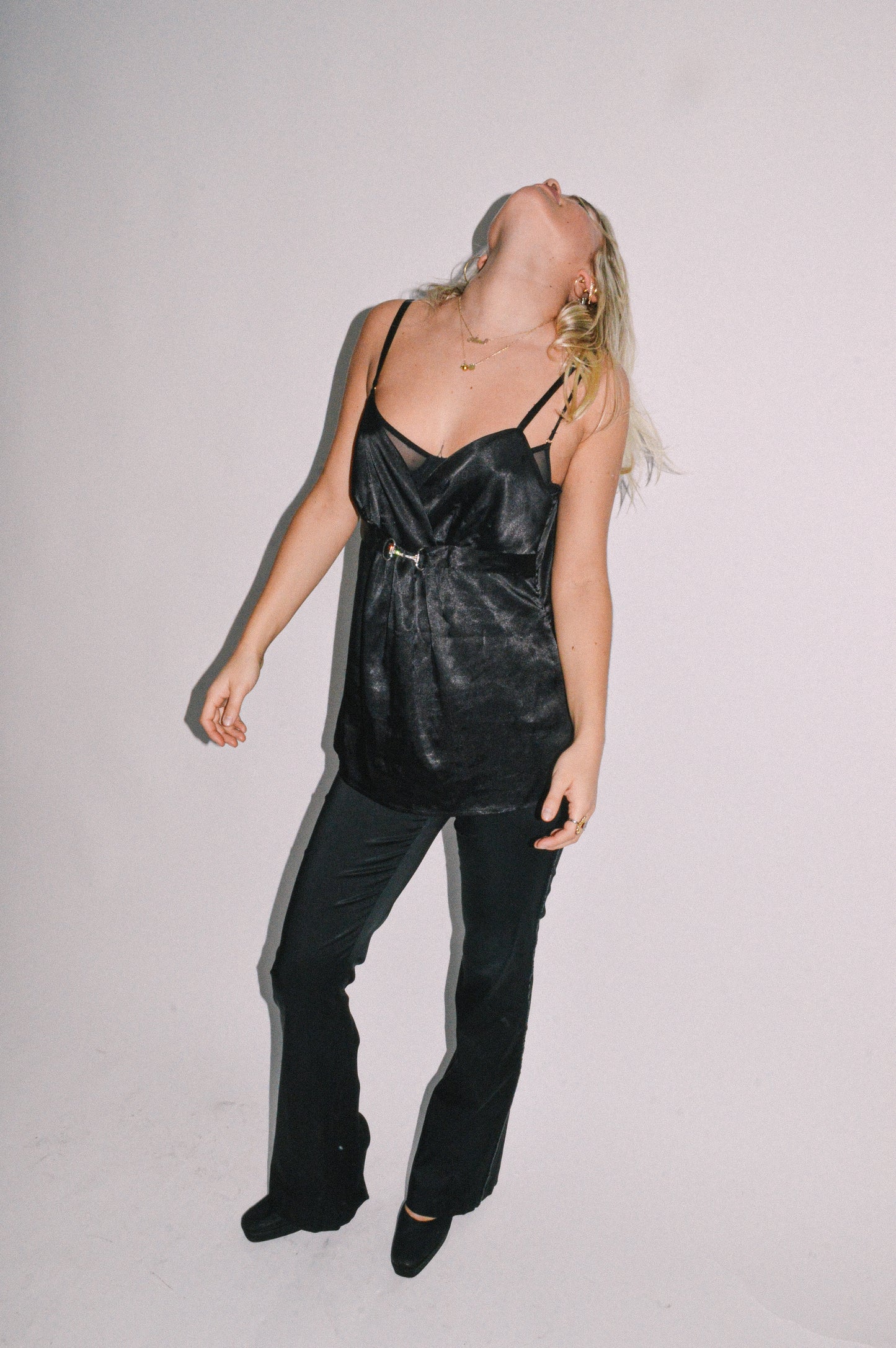 Naracamicie Black Satin Cami