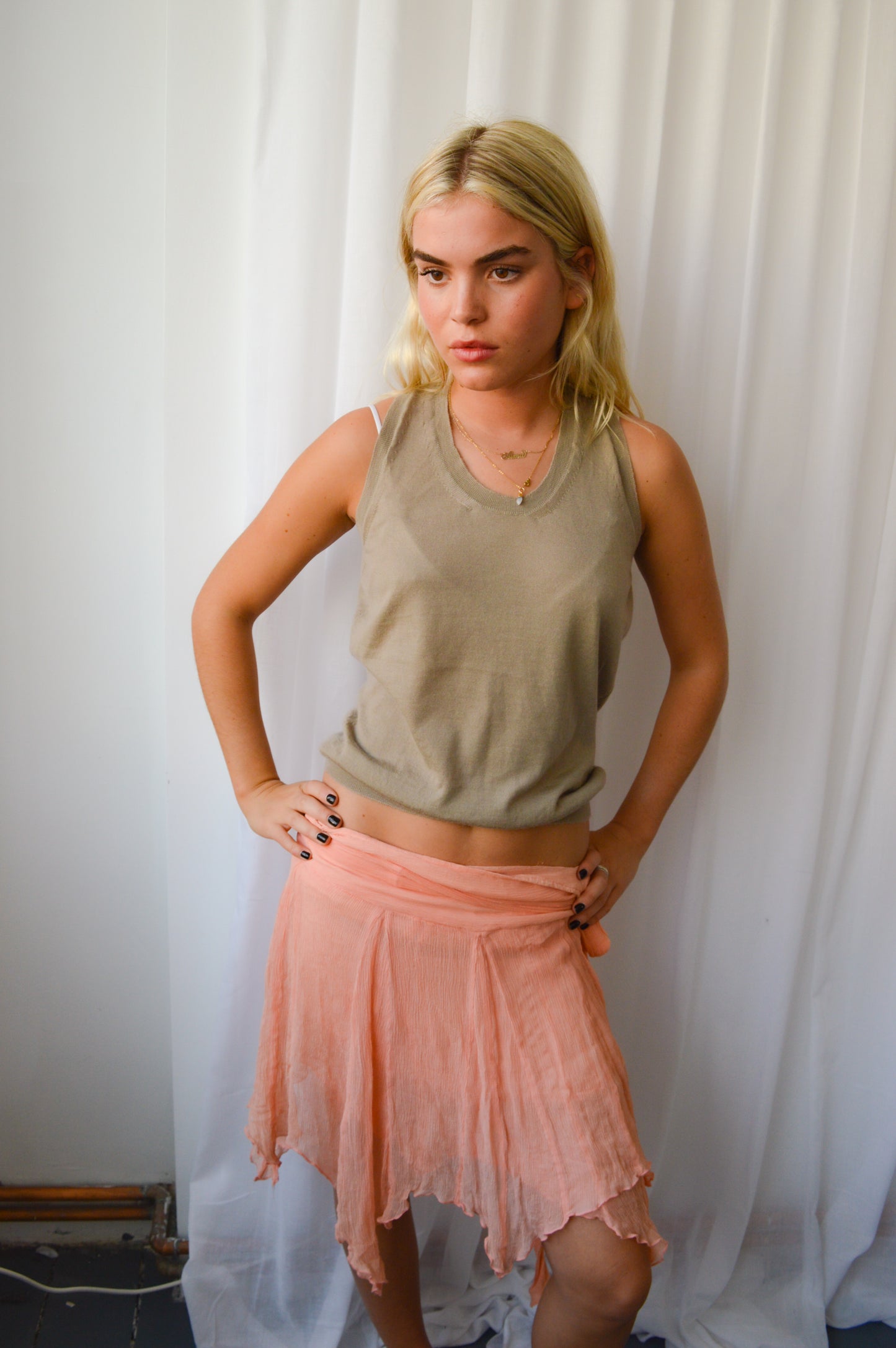 Alexander McQueen Taupe Knit Vest