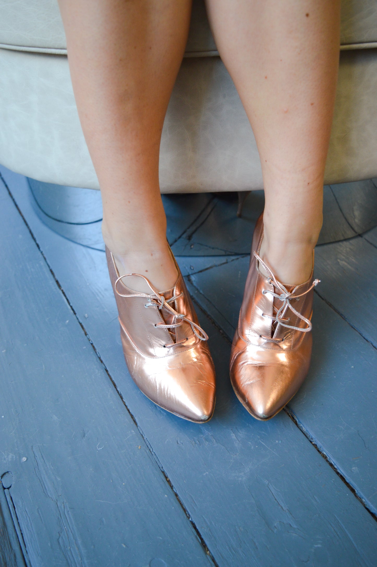 Jonathan Kelsey Rose Gold Heels