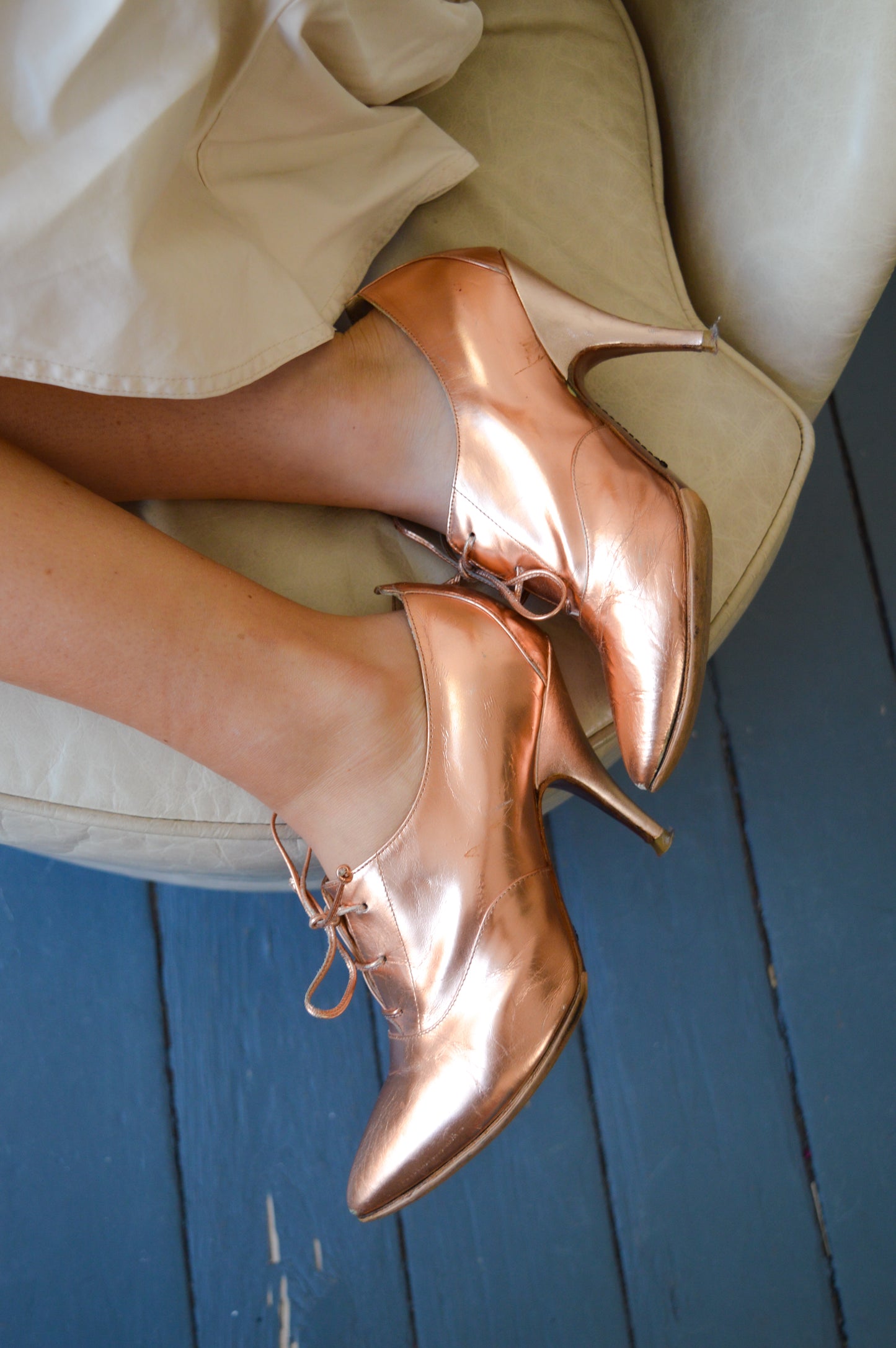 Jonathan Kelsey Rose Gold Heels
