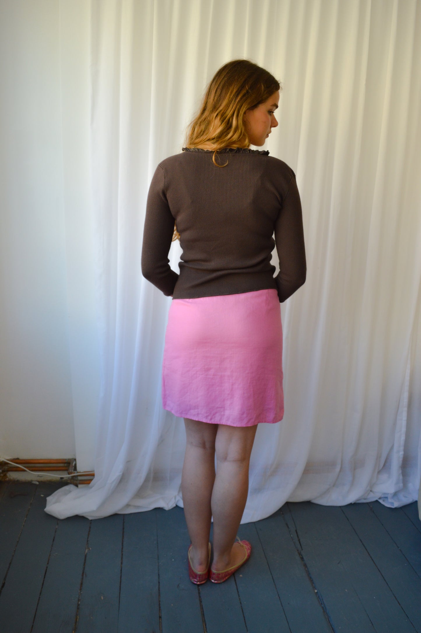 Armani Brown Knit Top