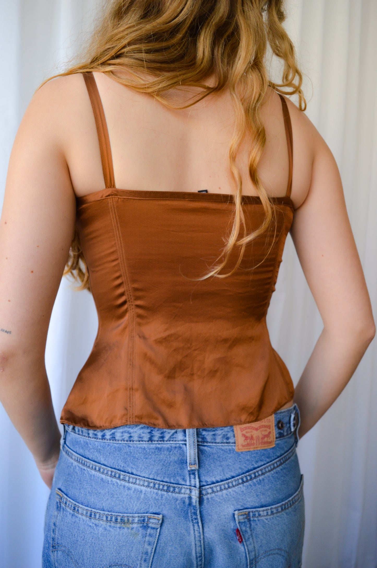 Anne Klein Tobacco Silk Cami