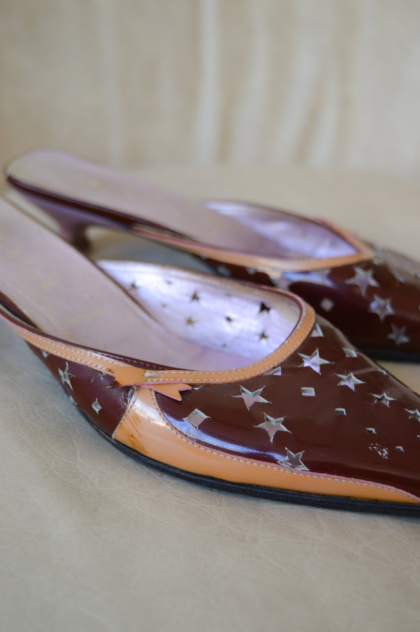 Prada Star Cut Out Mules