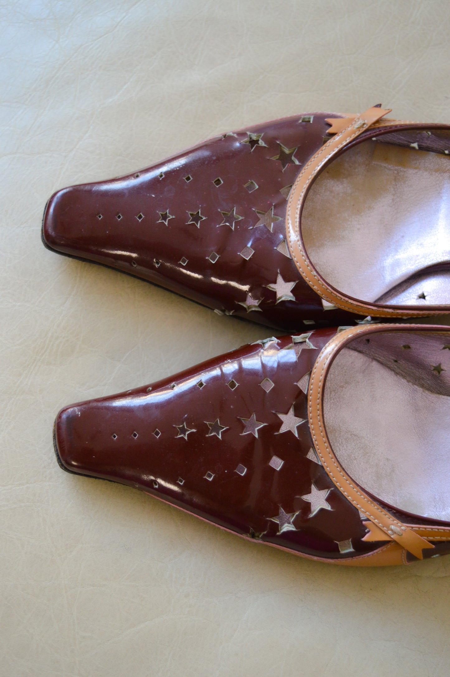 Prada Star Cut Out Mules
