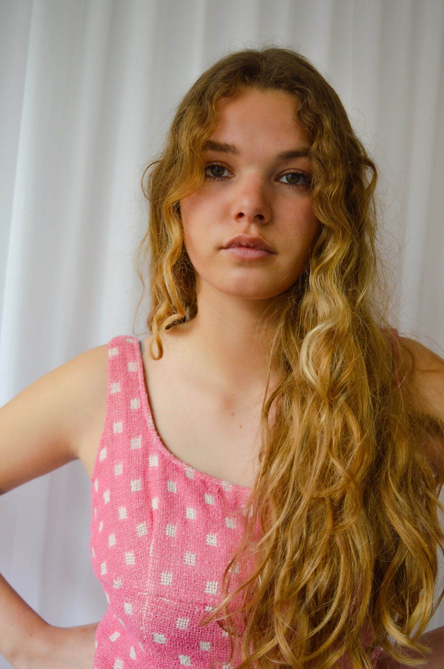Moschino Pink Polka Dot Dress