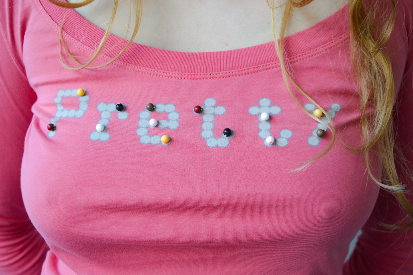 Moschino Pink Long Sleeve Top