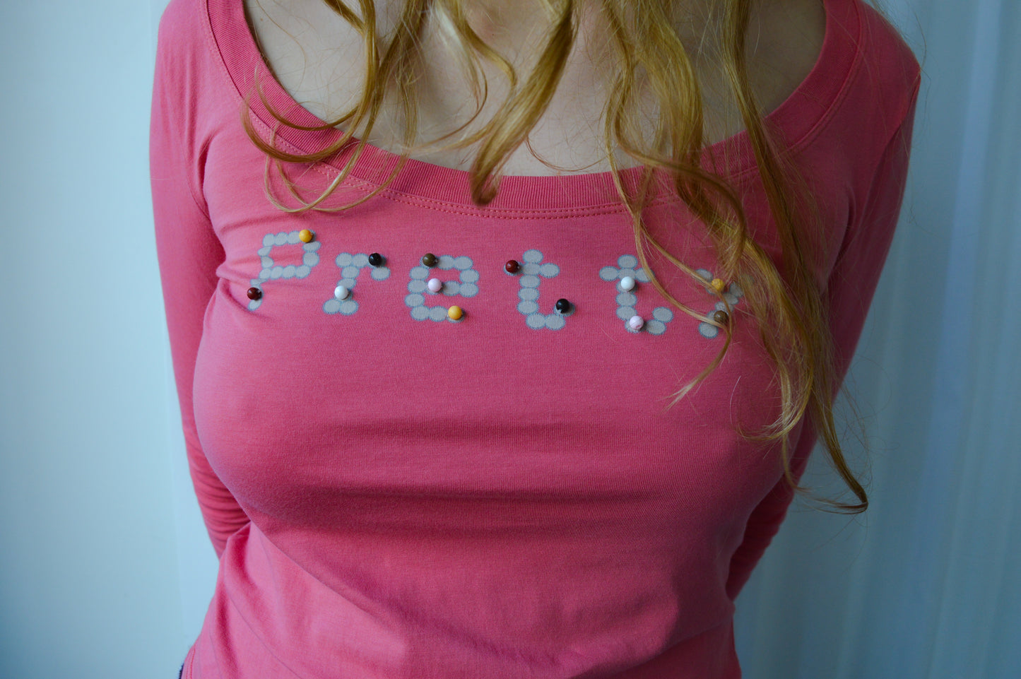Moschino Pink Long Sleeve Top