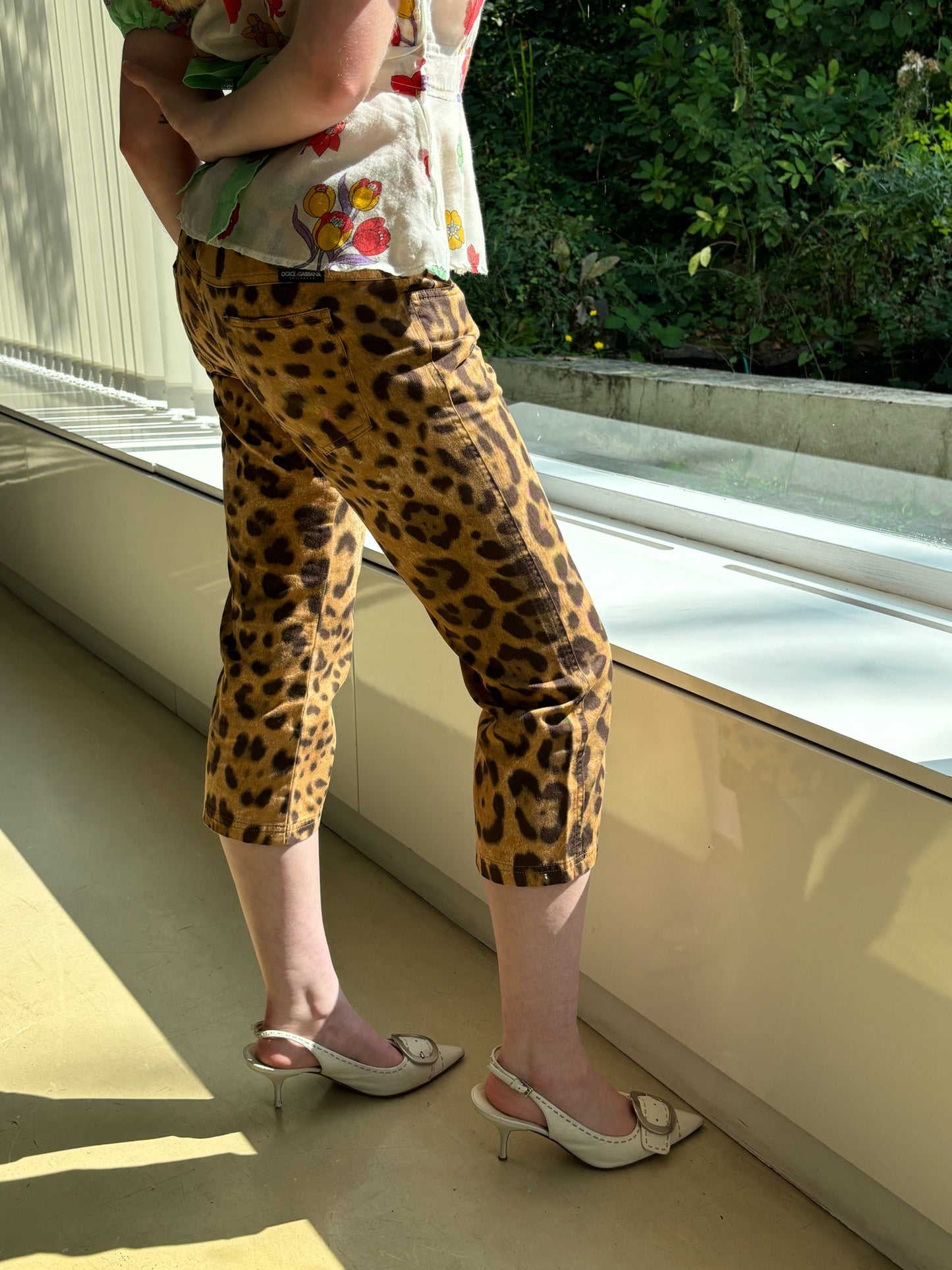 D&G Leopard Print Capris