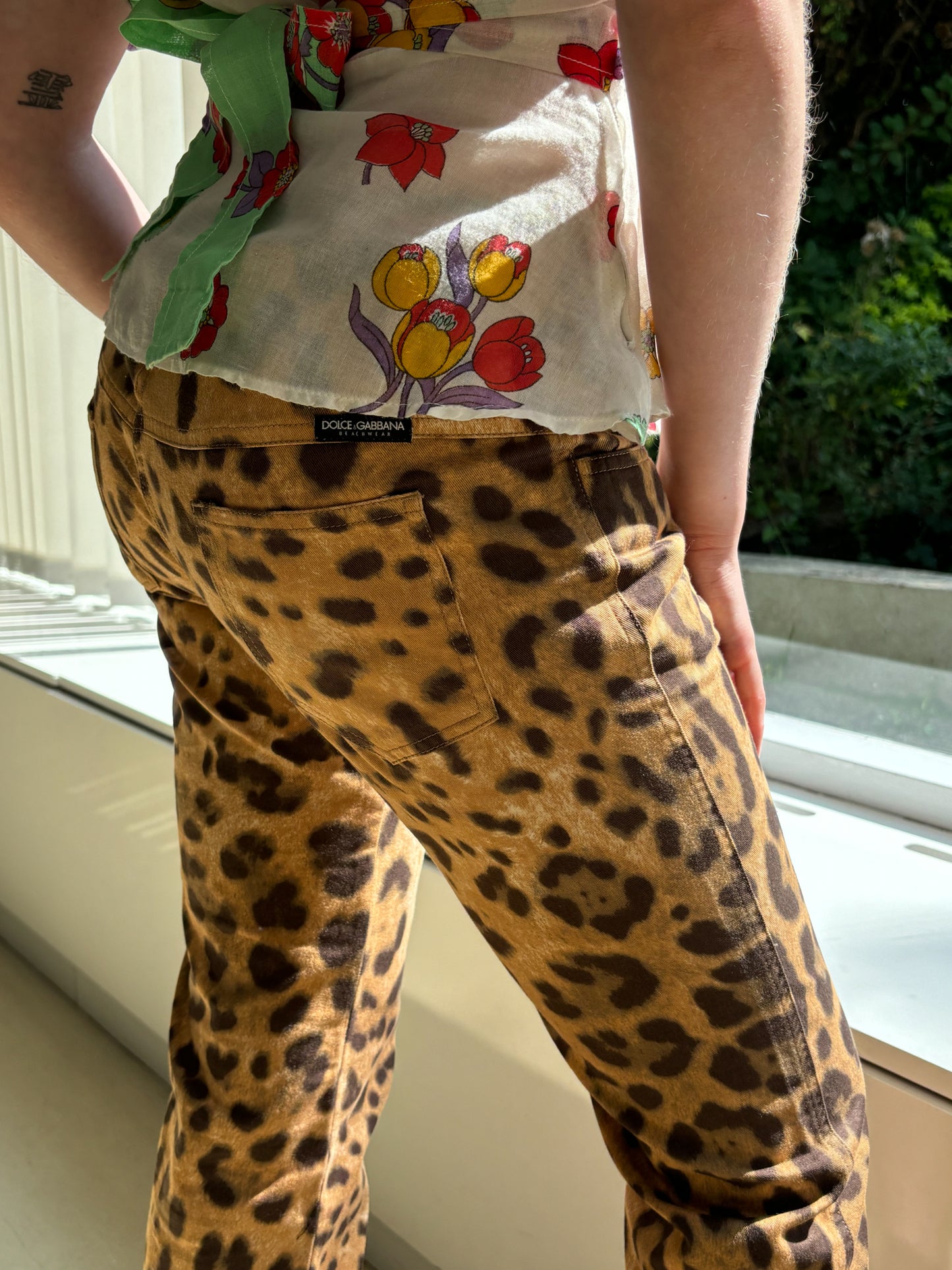 D&G Leopard Print Capris