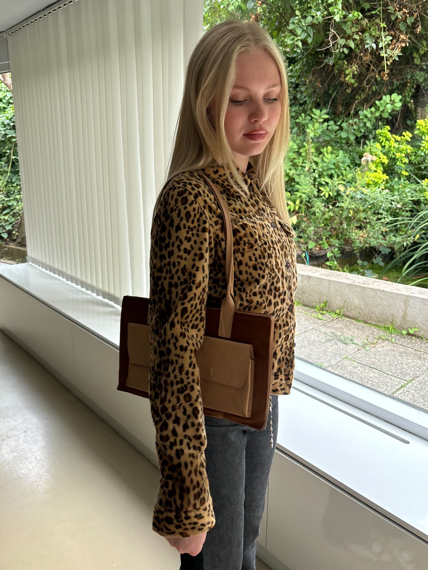 Vintage Faux Fur Leopard Jacket