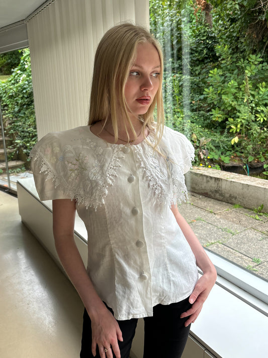 Vintage 1980s White Top