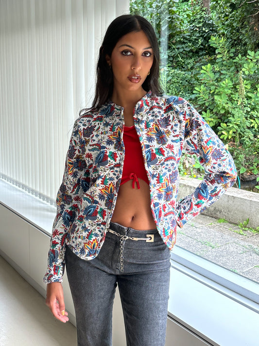 Versace 1980s Floral Jacket